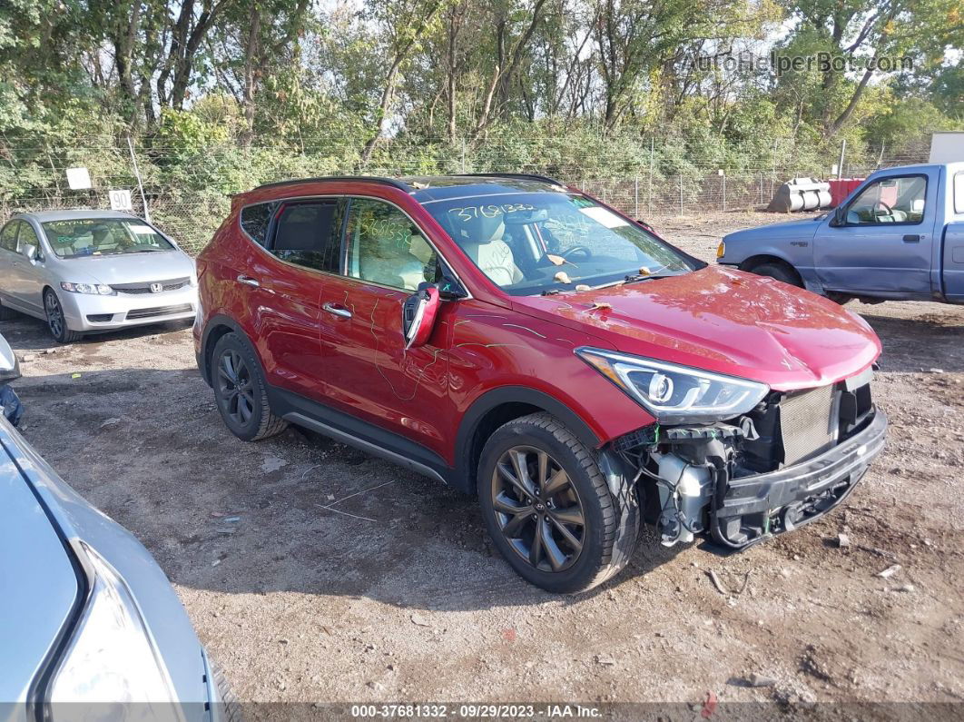 2018 Hyundai Santa Fe Sport 2.0t Ultimate Burgundy vin: 5XYZW4LA3JG529133