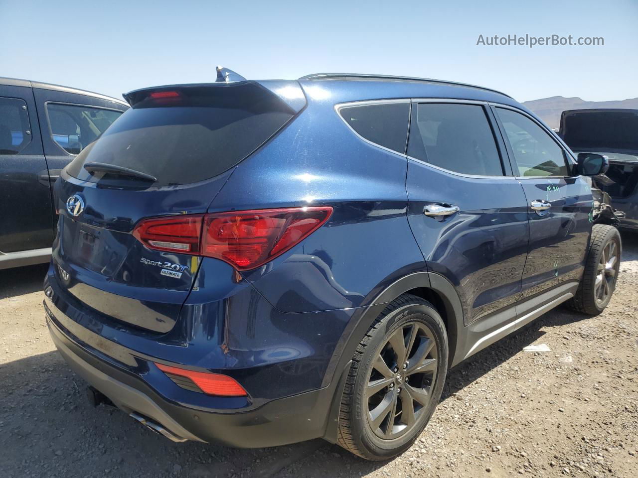 2018 Hyundai Santa Fe Sport  Blue vin: 5XYZW4LA3JG542786