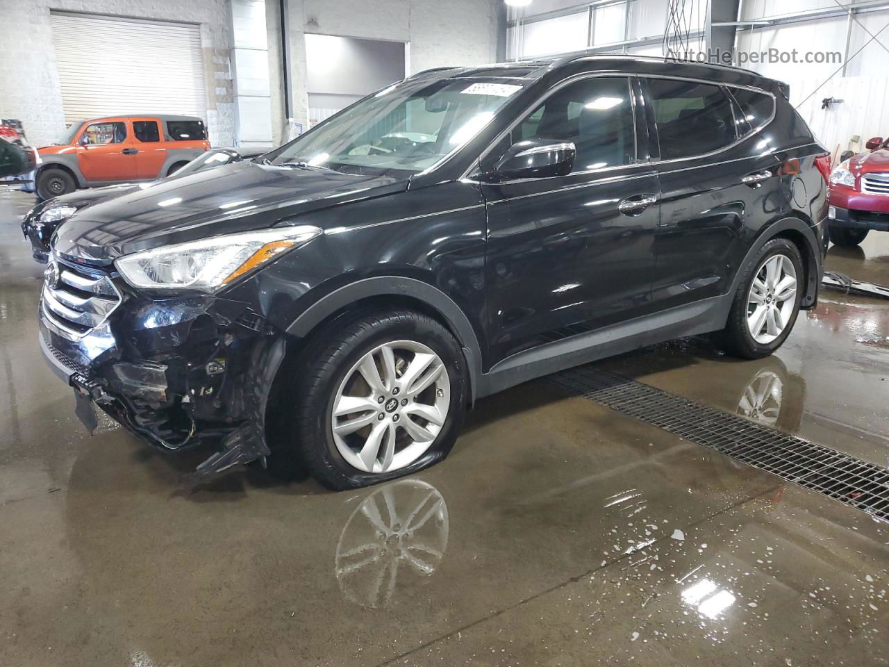 2015 Hyundai Santa Fe Sport  Black vin: 5XYZW4LA5FG283046