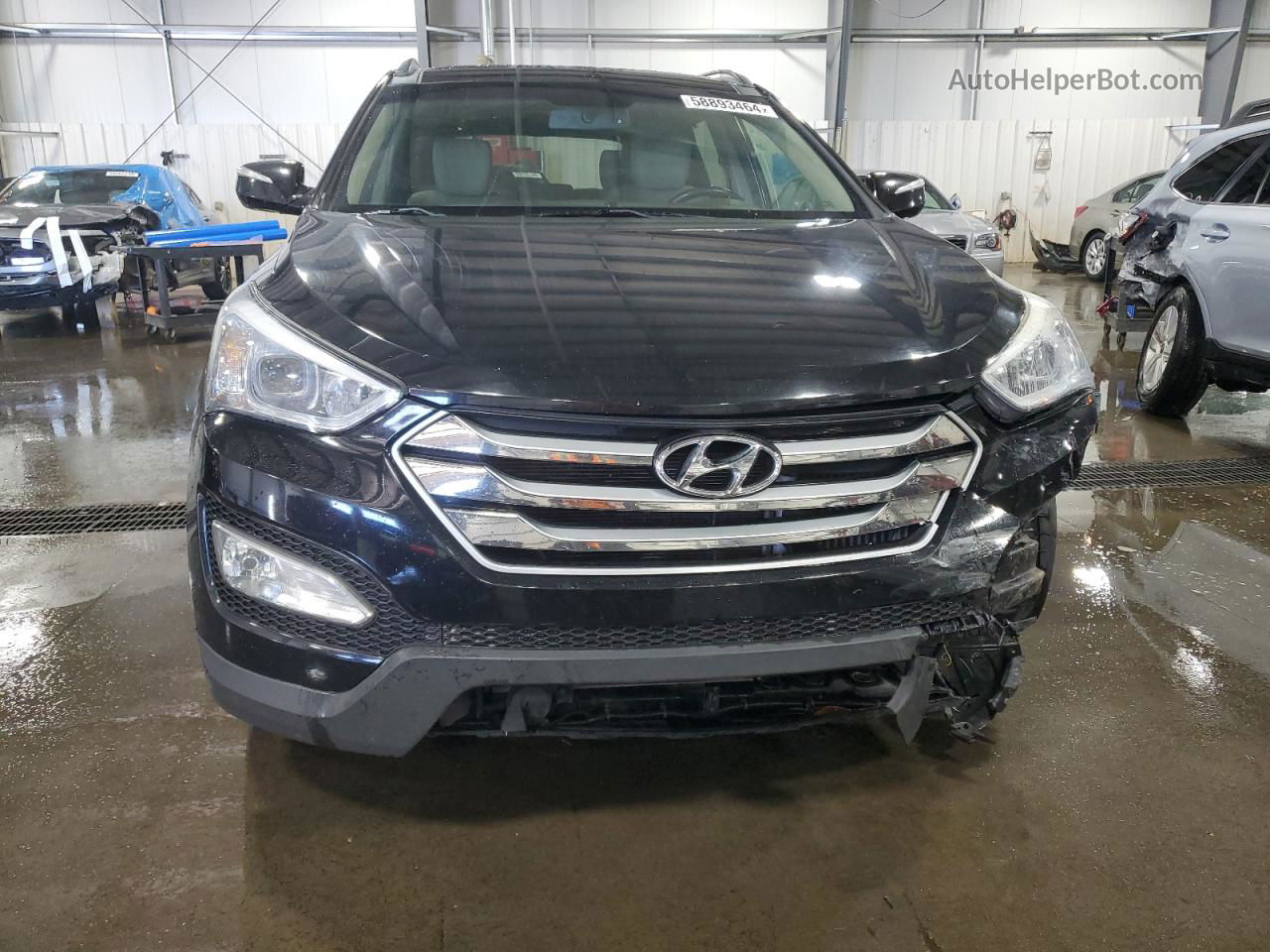 2015 Hyundai Santa Fe Sport  Черный vin: 5XYZW4LA5FG283046