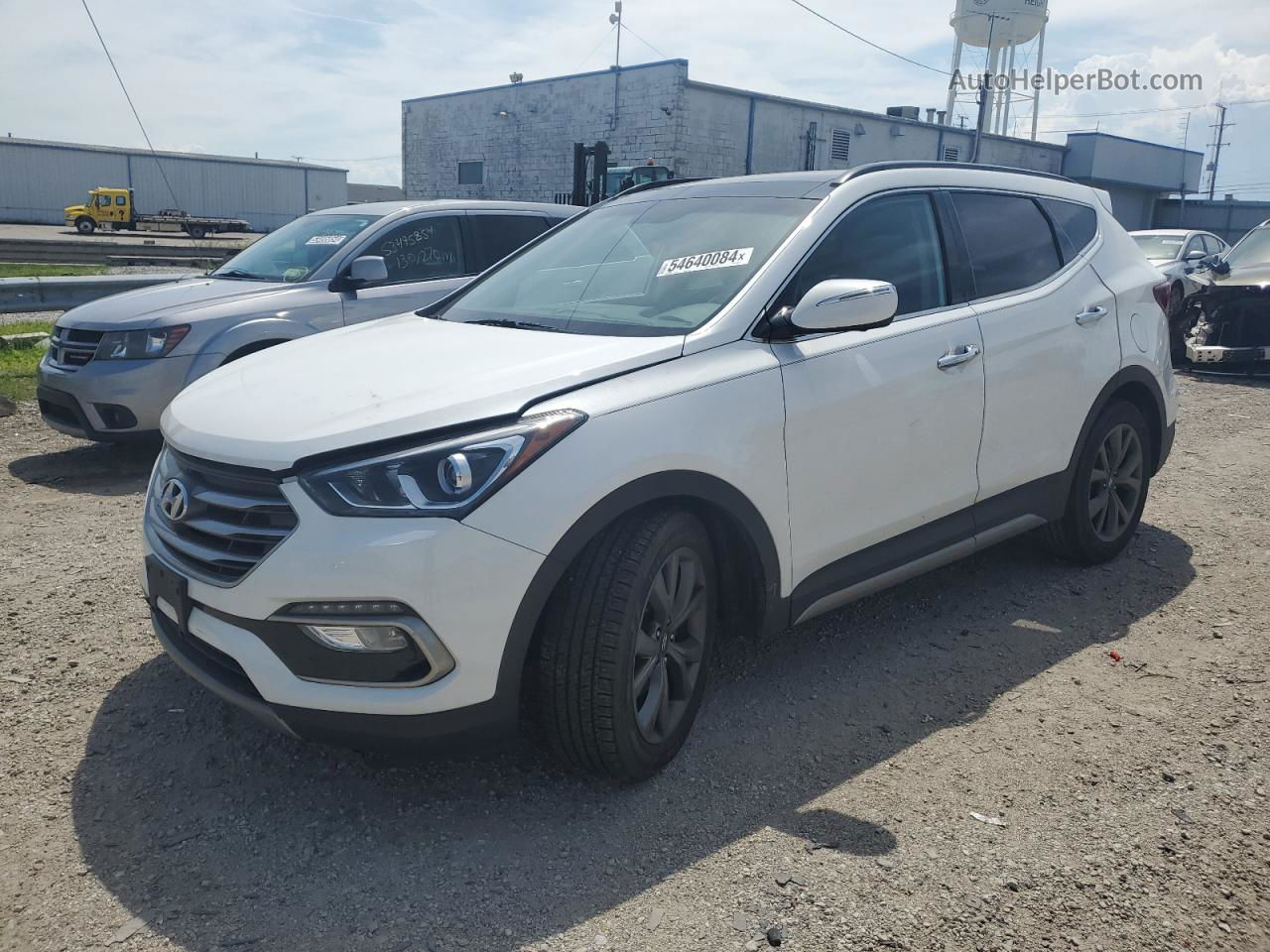 2018 Hyundai Santa Fe Sport  White vin: 5XYZW4LA7JG514649