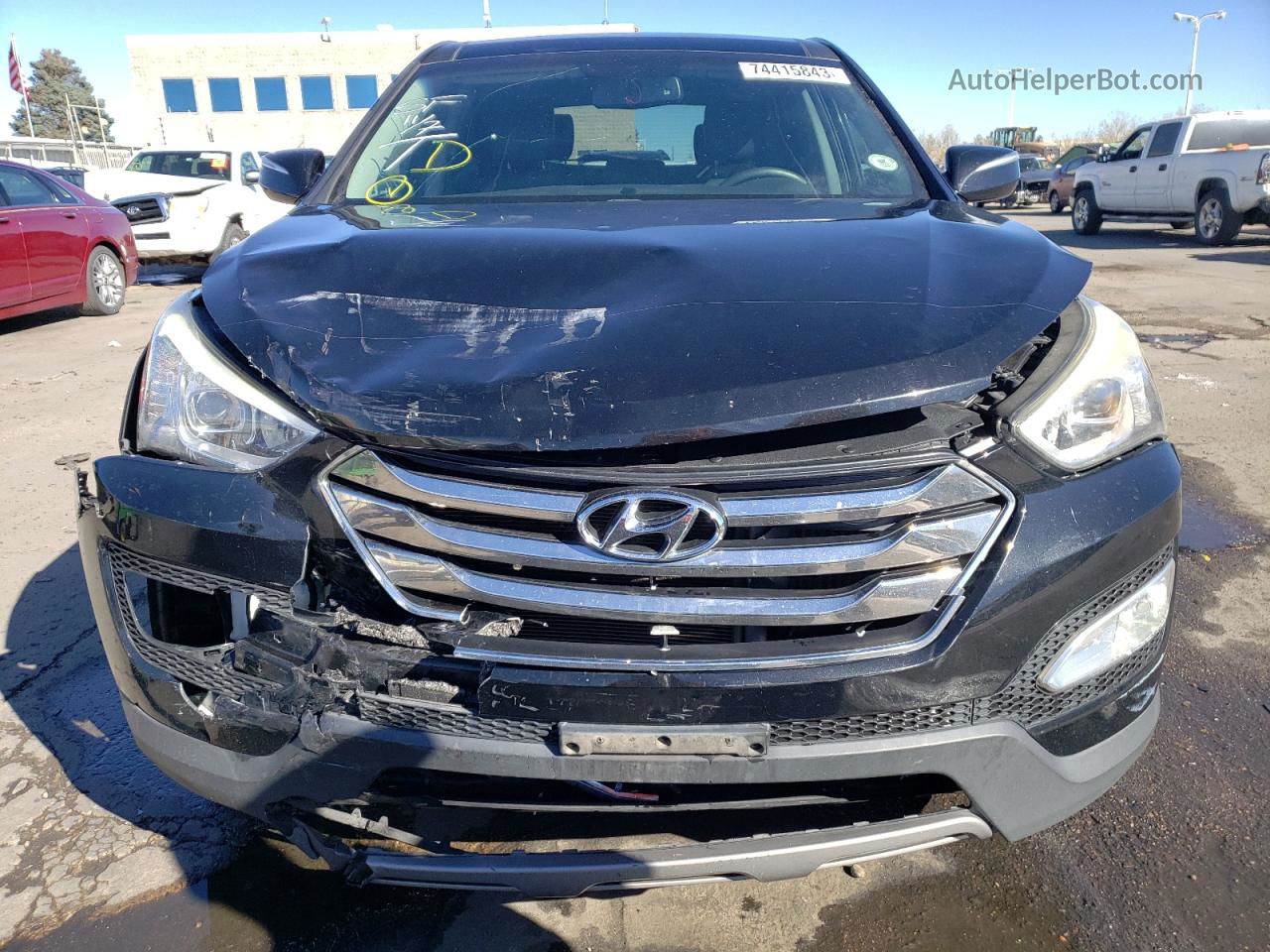 2013 Hyundai Santa Fe Sport  Черный vin: 5XYZWDLA0DG025479