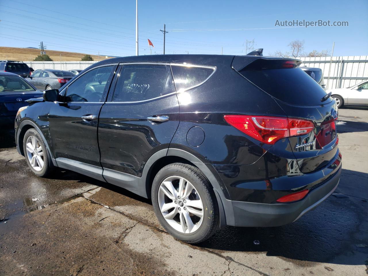 2013 Hyundai Santa Fe Sport  Черный vin: 5XYZWDLA0DG025479