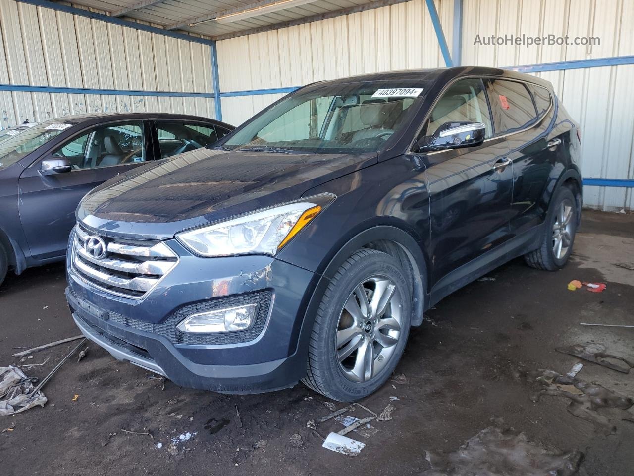 2013 Hyundai Santa Fe Sport  Синий vin: 5XYZWDLA0DG090932