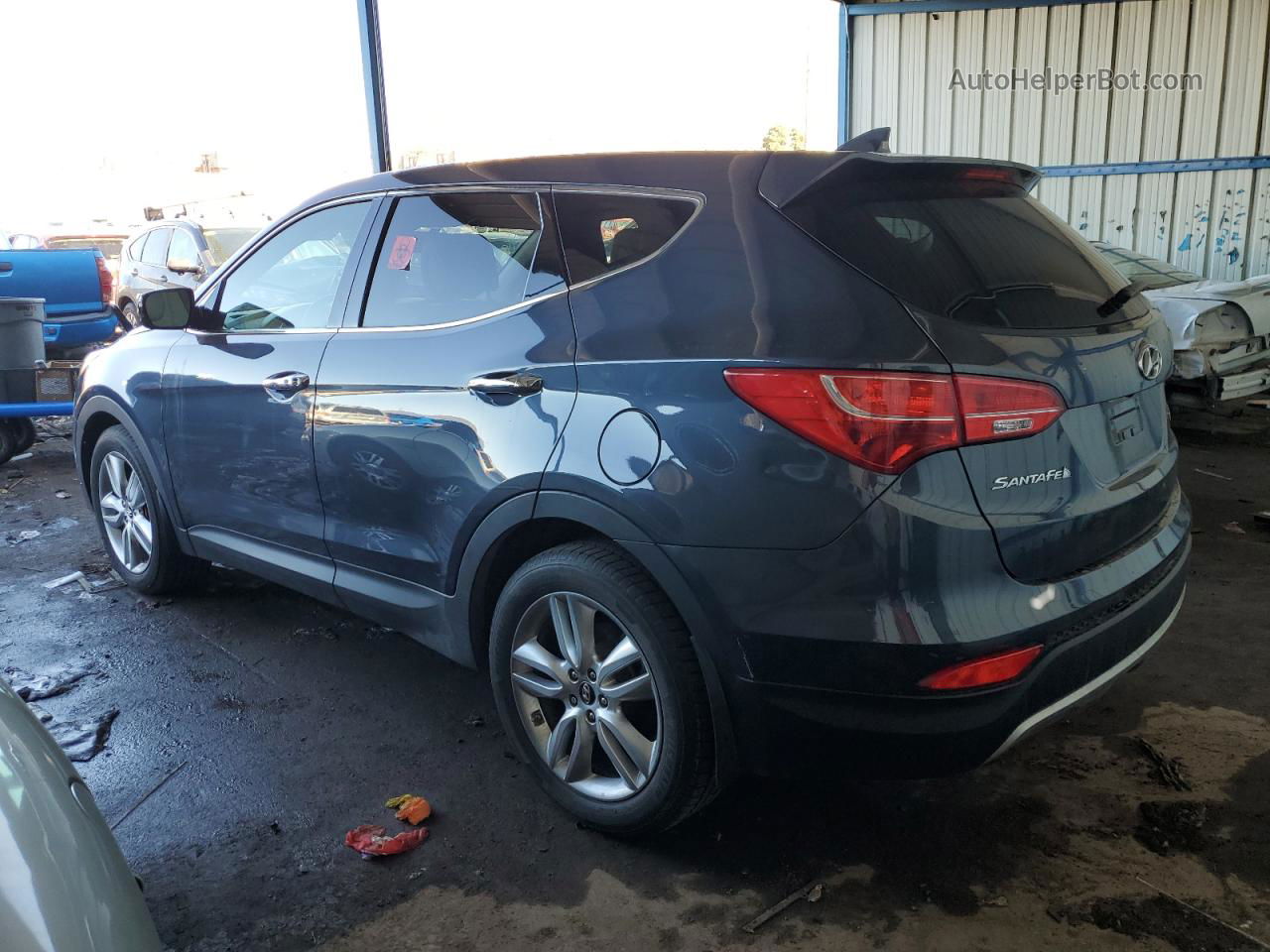 2013 Hyundai Santa Fe Sport  Blue vin: 5XYZWDLA0DG090932