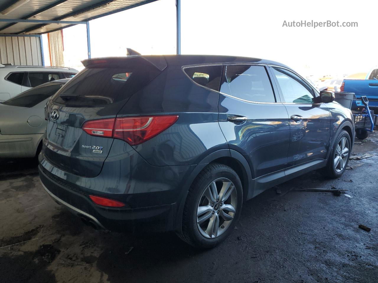 2013 Hyundai Santa Fe Sport  Синий vin: 5XYZWDLA0DG090932