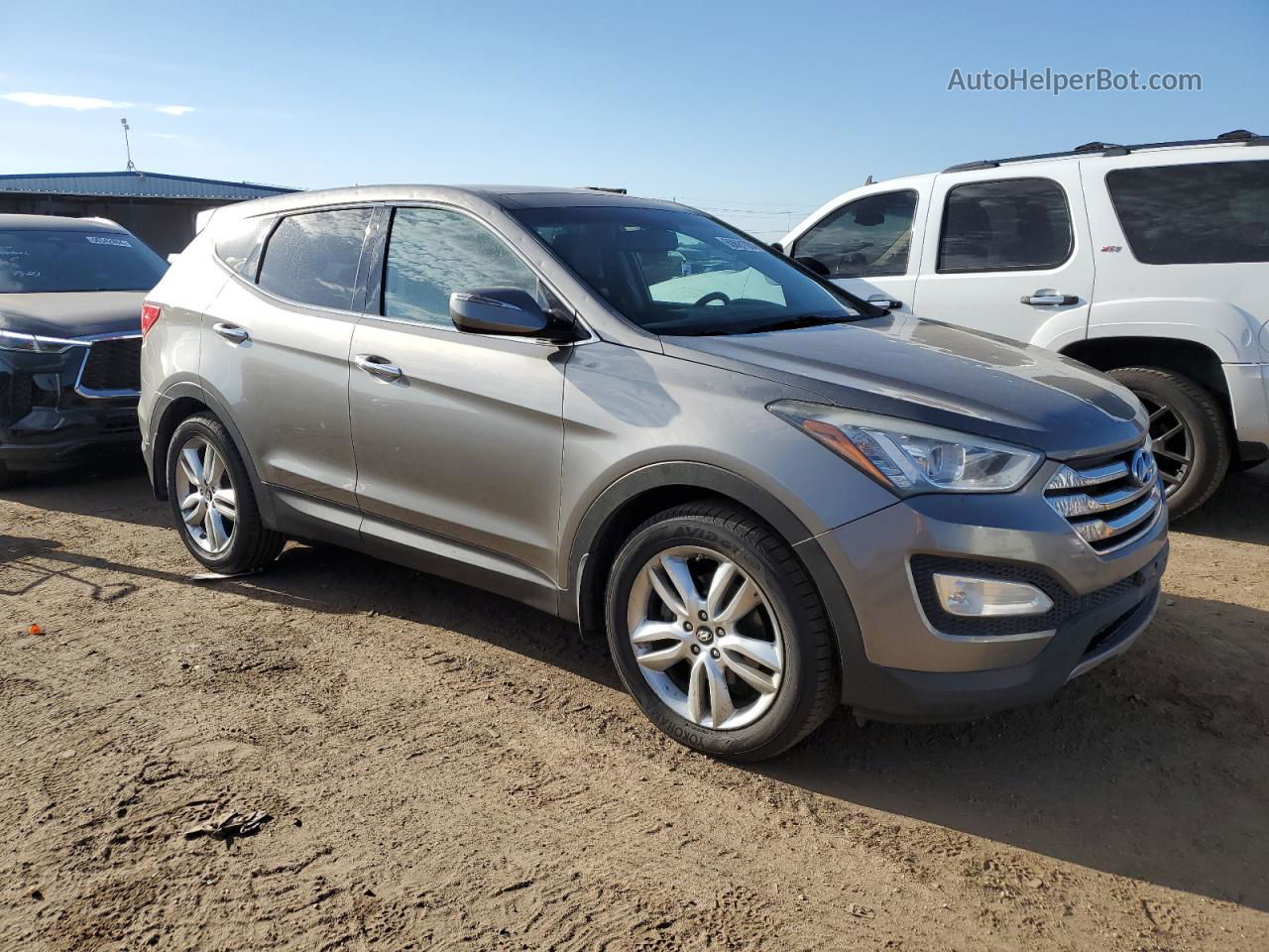 2013 Hyundai Santa Fe Sport  Серебряный vin: 5XYZWDLA1DG062377