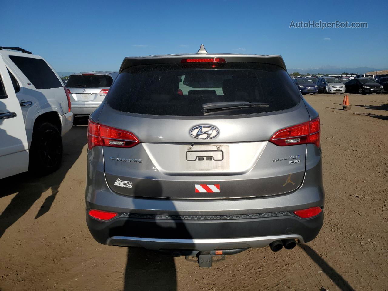 2013 Hyundai Santa Fe Sport  Silver vin: 5XYZWDLA1DG062377