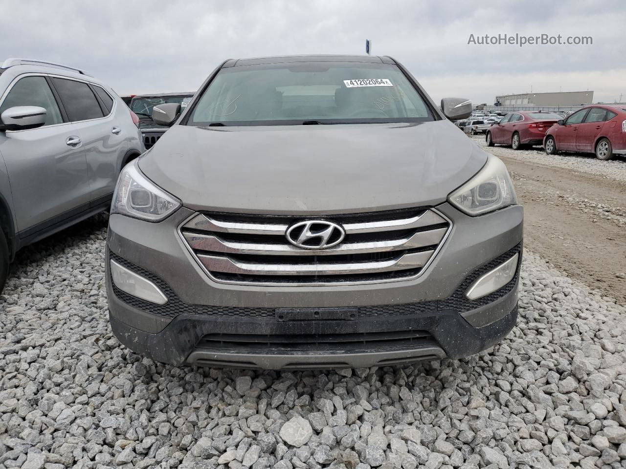 2013 Hyundai Santa Fe Sport  Silver vin: 5XYZWDLA2DG014838