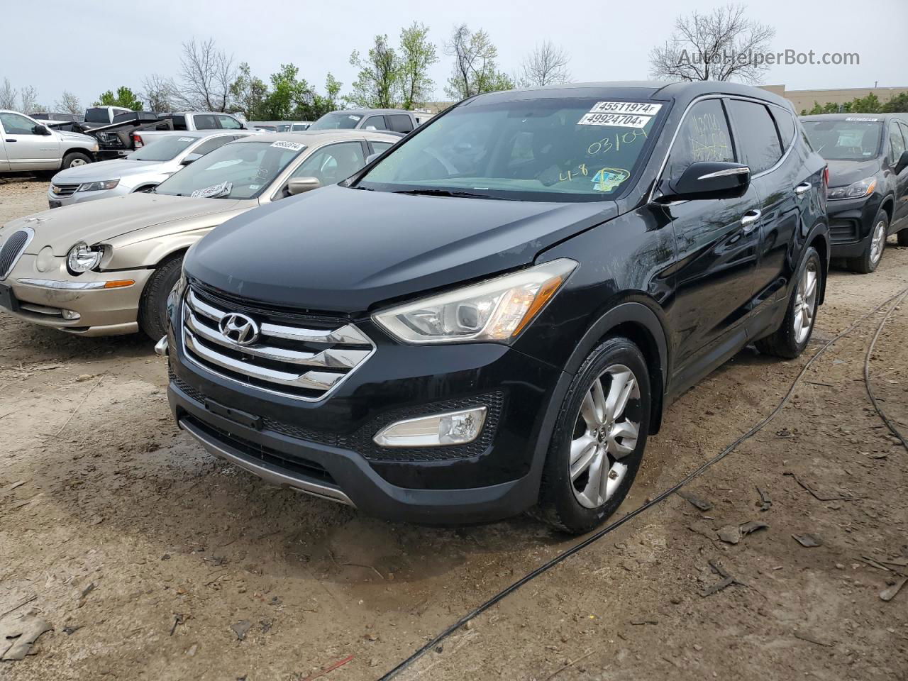 2013 Hyundai Santa Fe Sport  Угольный vin: 5XYZWDLA2DG047483