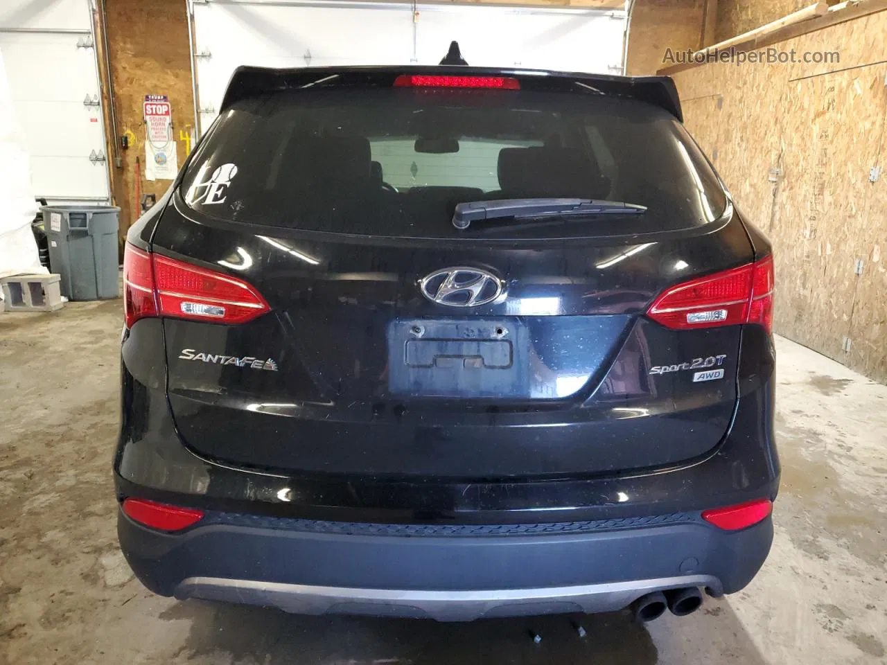 2013 Hyundai Santa Fe Sport  Black vin: 5XYZWDLA2DG086350