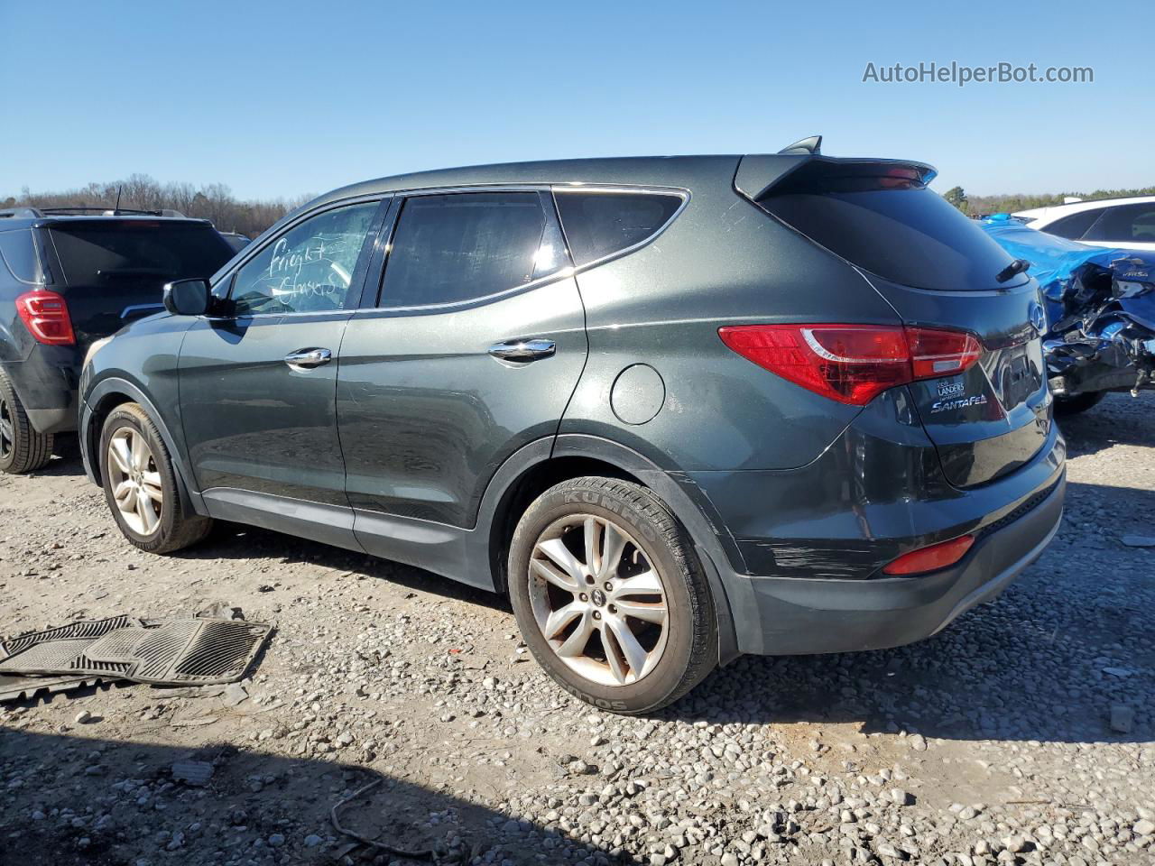 2013 Hyundai Santa Fe Sport  Gray vin: 5XYZWDLA2DG099759