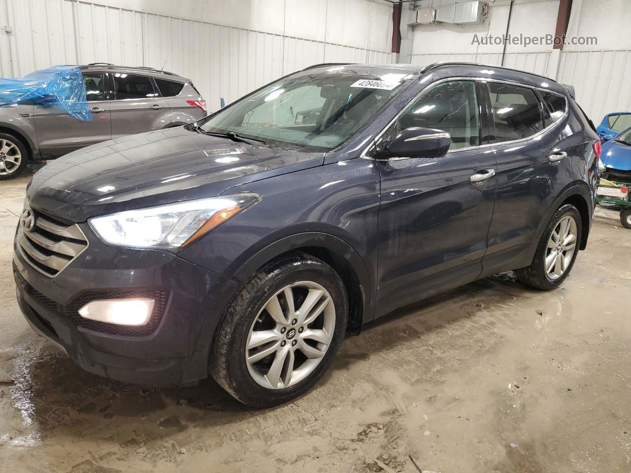 2014 Hyundai Santa Fe Sport  Blue vin: 5XYZWDLA2EG186076