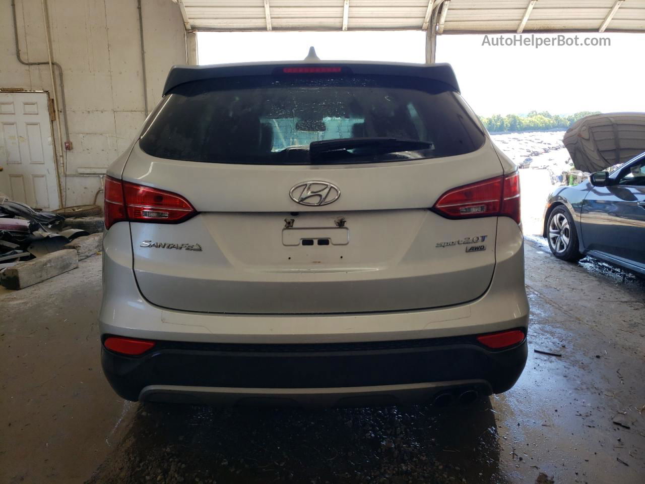 2013 Hyundai Santa Fe Sport  Серебряный vin: 5XYZWDLA3DG059173