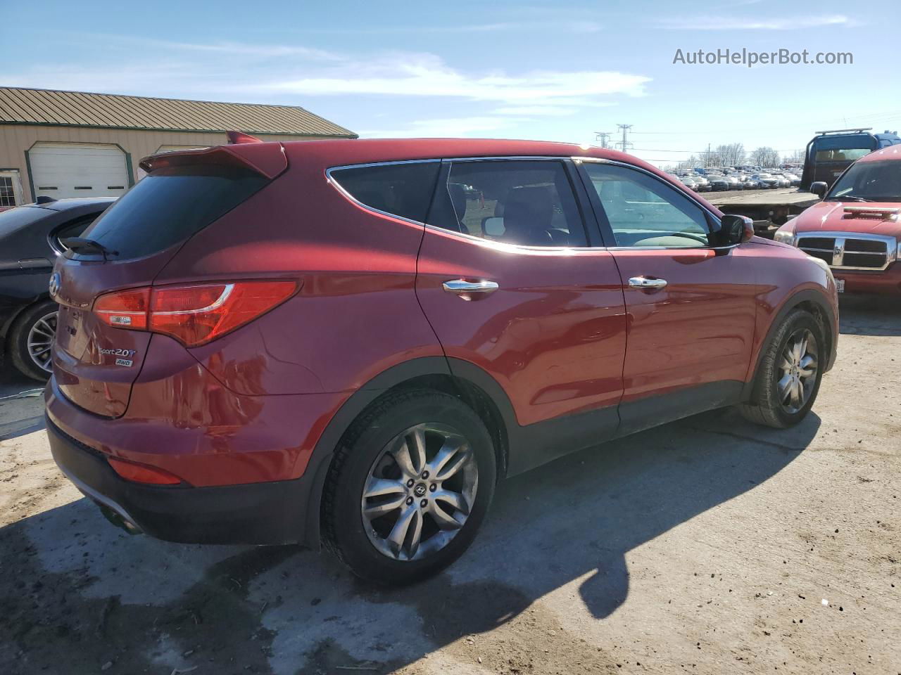 2013 Hyundai Santa Fe Sport  Красный vin: 5XYZWDLA3DG064857