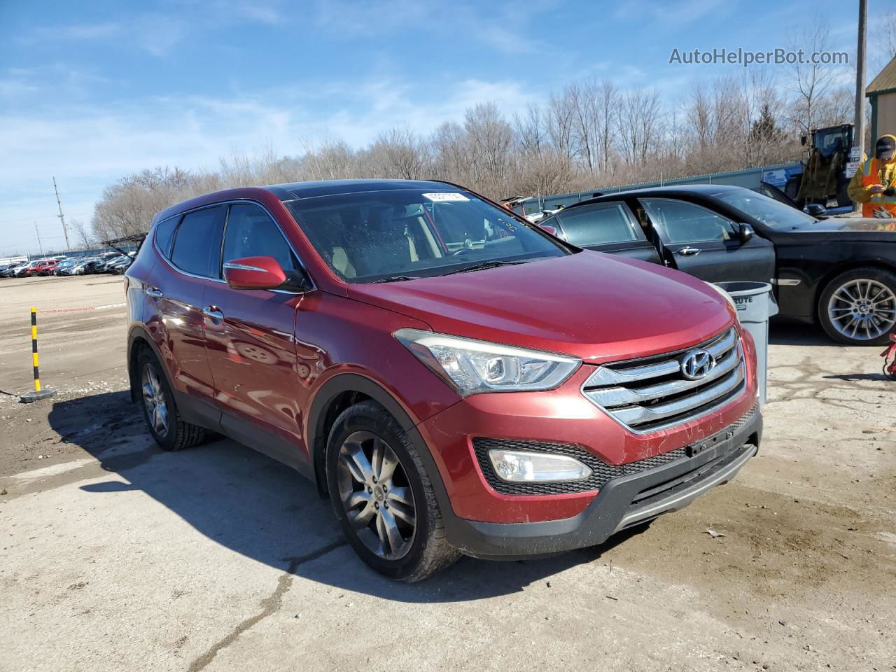 2013 Hyundai Santa Fe Sport  Красный vin: 5XYZWDLA3DG064857