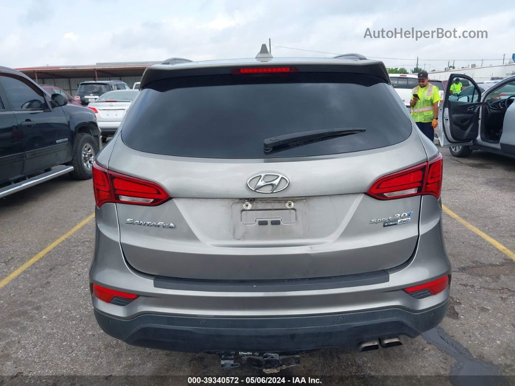 2018 Hyundai Santa Fe Sport 2.0t Ultimate Gray vin: 5XYZWDLA3JG522442