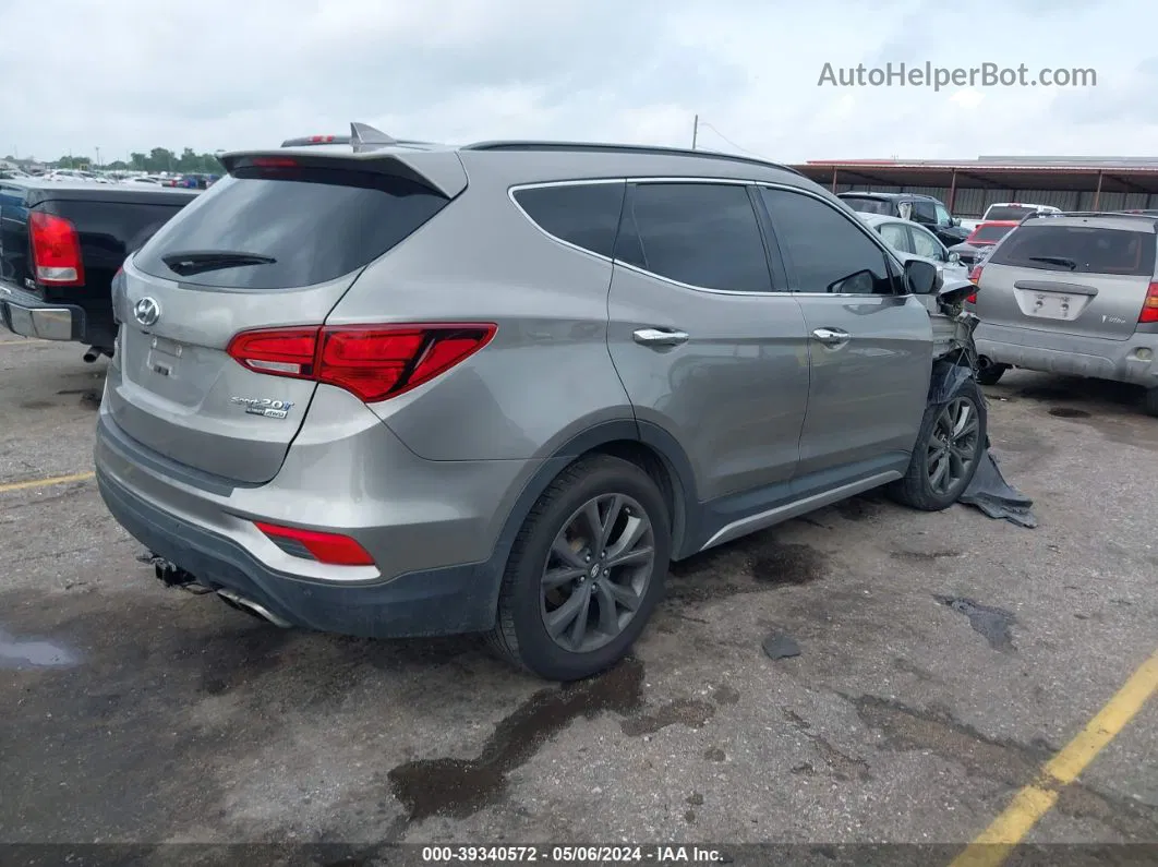 2018 Hyundai Santa Fe Sport 2.0t Ultimate Gray vin: 5XYZWDLA3JG522442