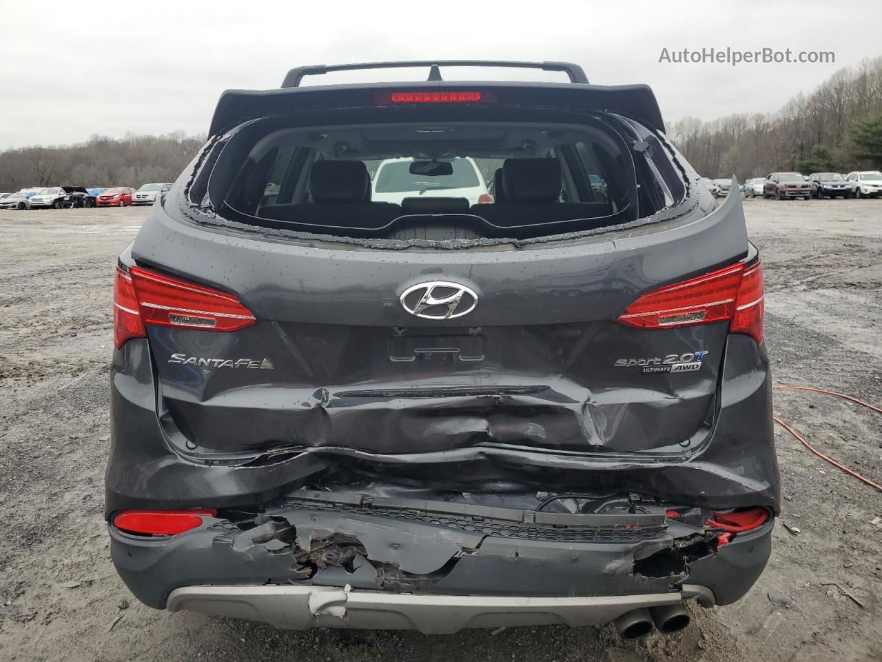 2015 Hyundai Santa Fe Sport  Серый vin: 5XYZWDLA4FG292756