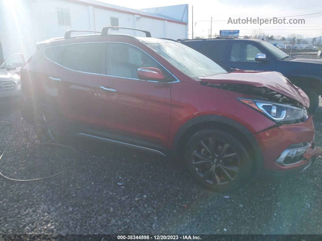 2018 Hyundai Santa Fe Sport 2.0t Ultimate Красный vin: 5XYZWDLA4JG534079