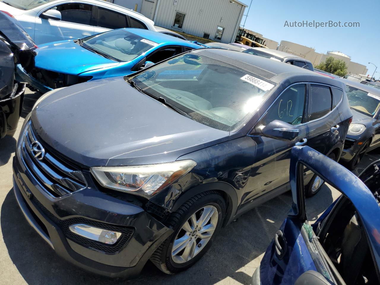 2013 Hyundai Santa Fe Sport  Черный vin: 5XYZWDLA5DG009360