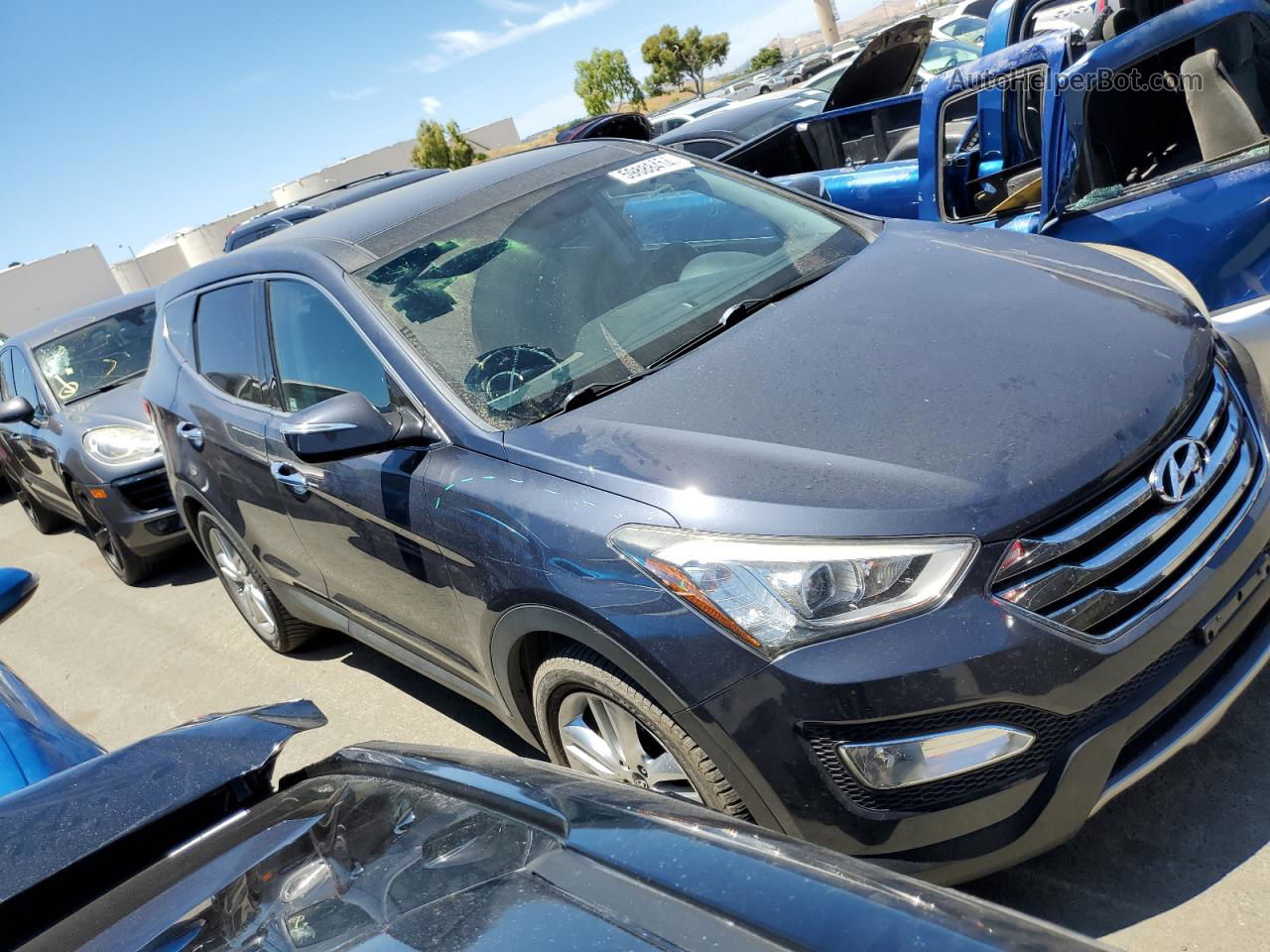 2013 Hyundai Santa Fe Sport  Черный vin: 5XYZWDLA5DG009360