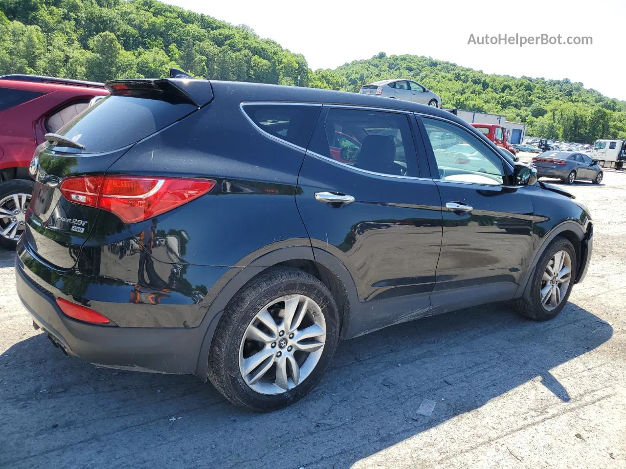 2013 Hyundai Santa Fe Sport  Black vin: 5XYZWDLA5DG065363