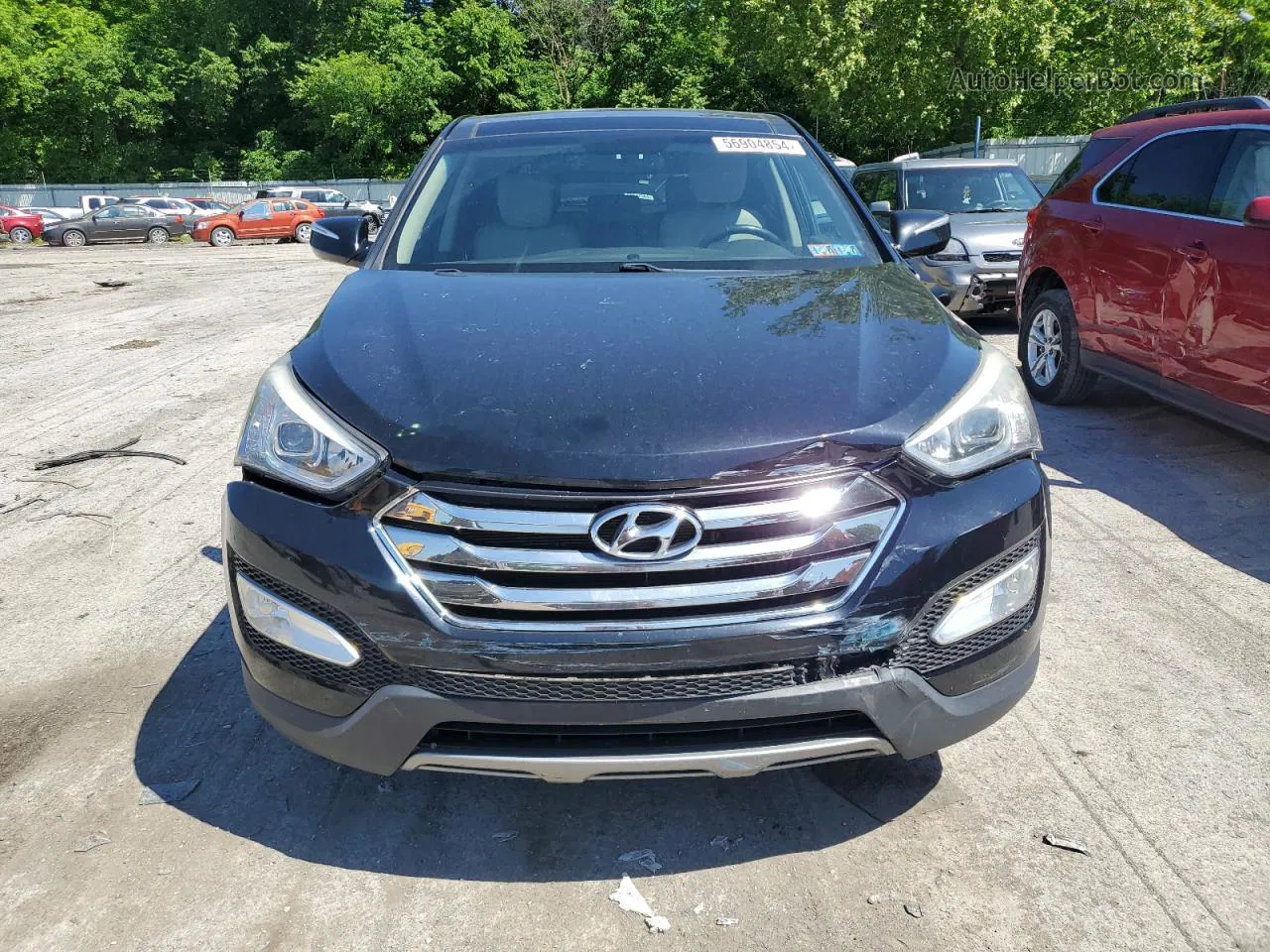 2013 Hyundai Santa Fe Sport  Black vin: 5XYZWDLA5DG065363