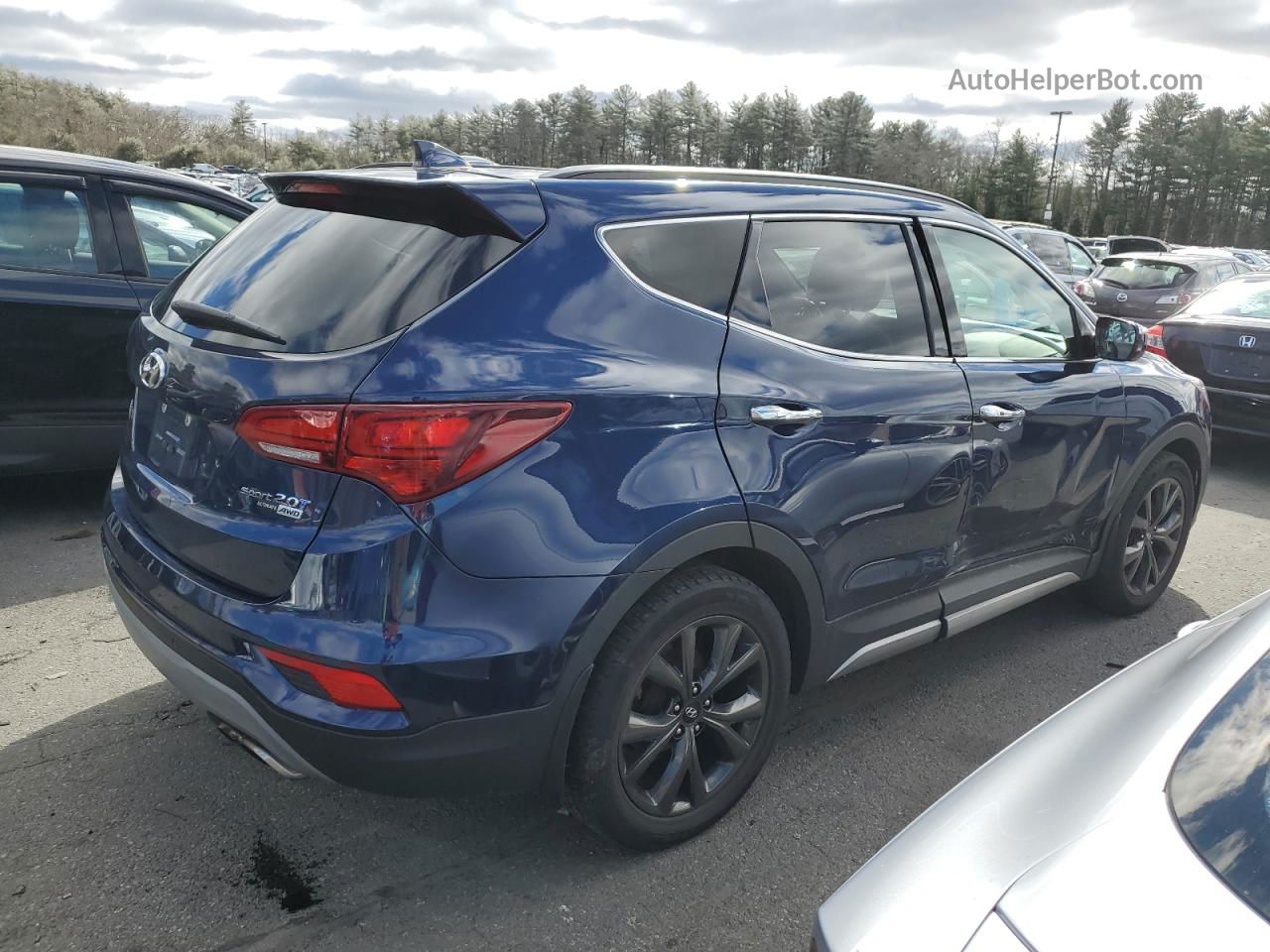 2018 Hyundai Santa Fe Sport  Blue vin: 5XYZWDLA5JG571416