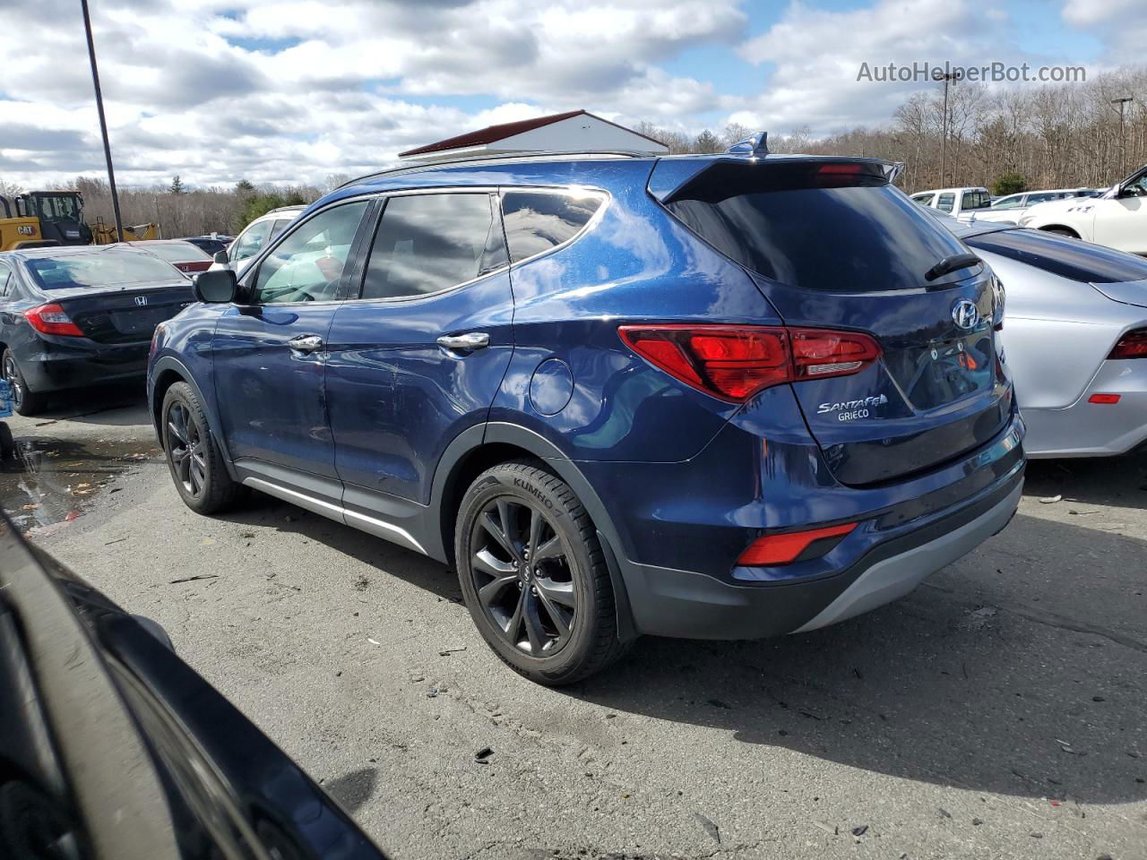 2018 Hyundai Santa Fe Sport  Blue vin: 5XYZWDLA5JG571416