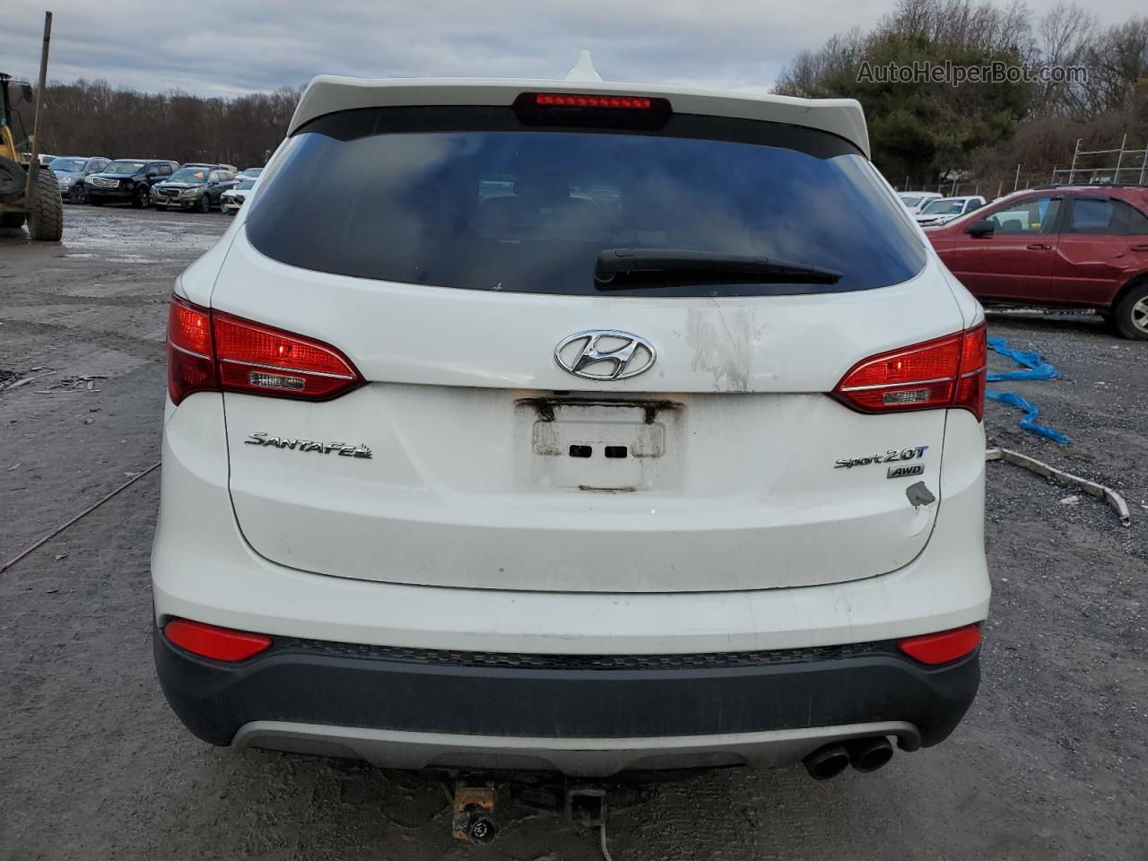 2013 Hyundai Santa Fe Sport  Белый vin: 5XYZWDLA6DG042190