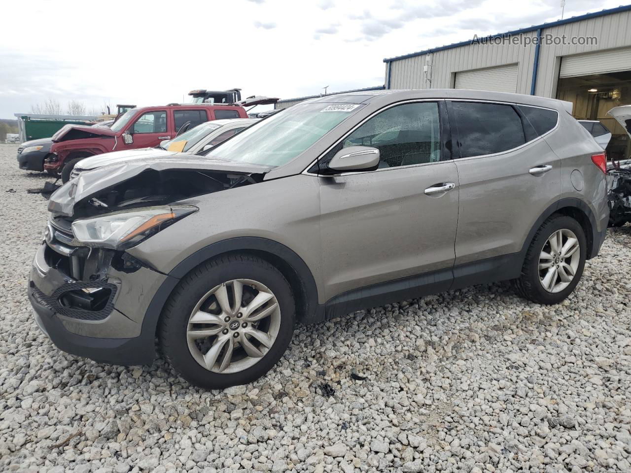 2013 Hyundai Santa Fe Sport  Gray vin: 5XYZWDLA6DG105417