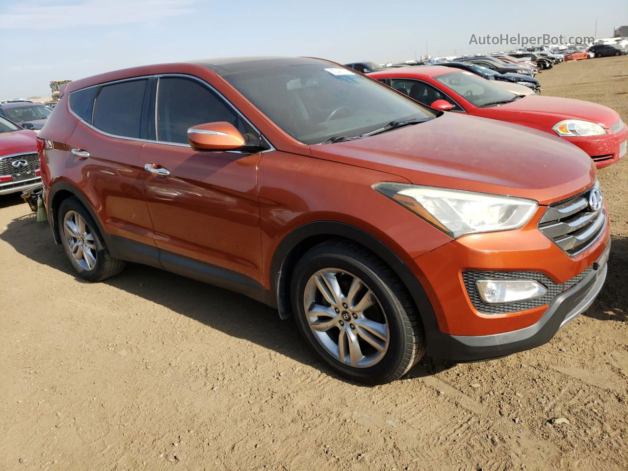 2013 Hyundai Santa Fe Sport  Оранжевый vin: 5XYZWDLA8DG045673