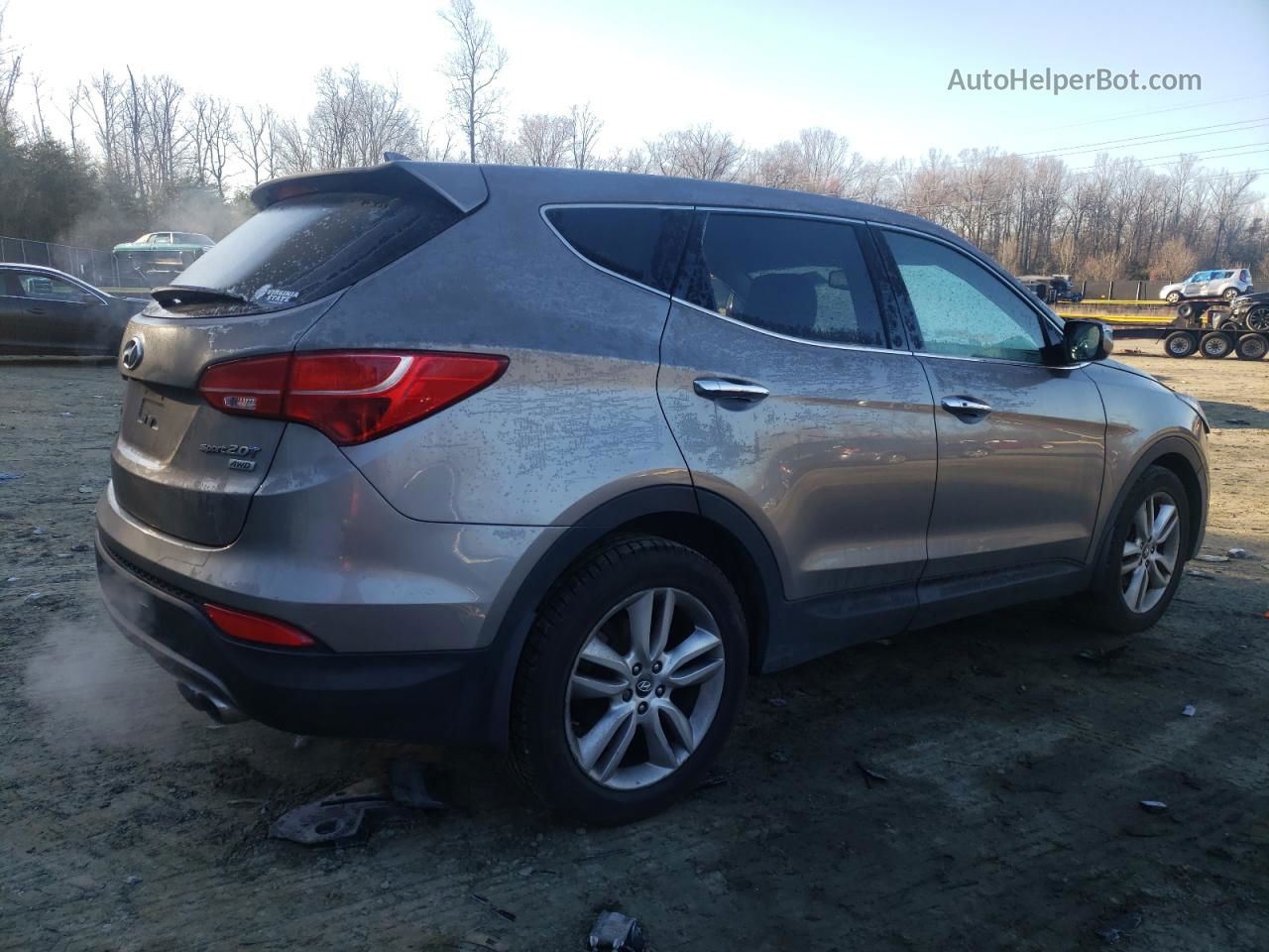 2013 Hyundai Santa Fe Sport  Gray vin: 5XYZWDLA8DG099930