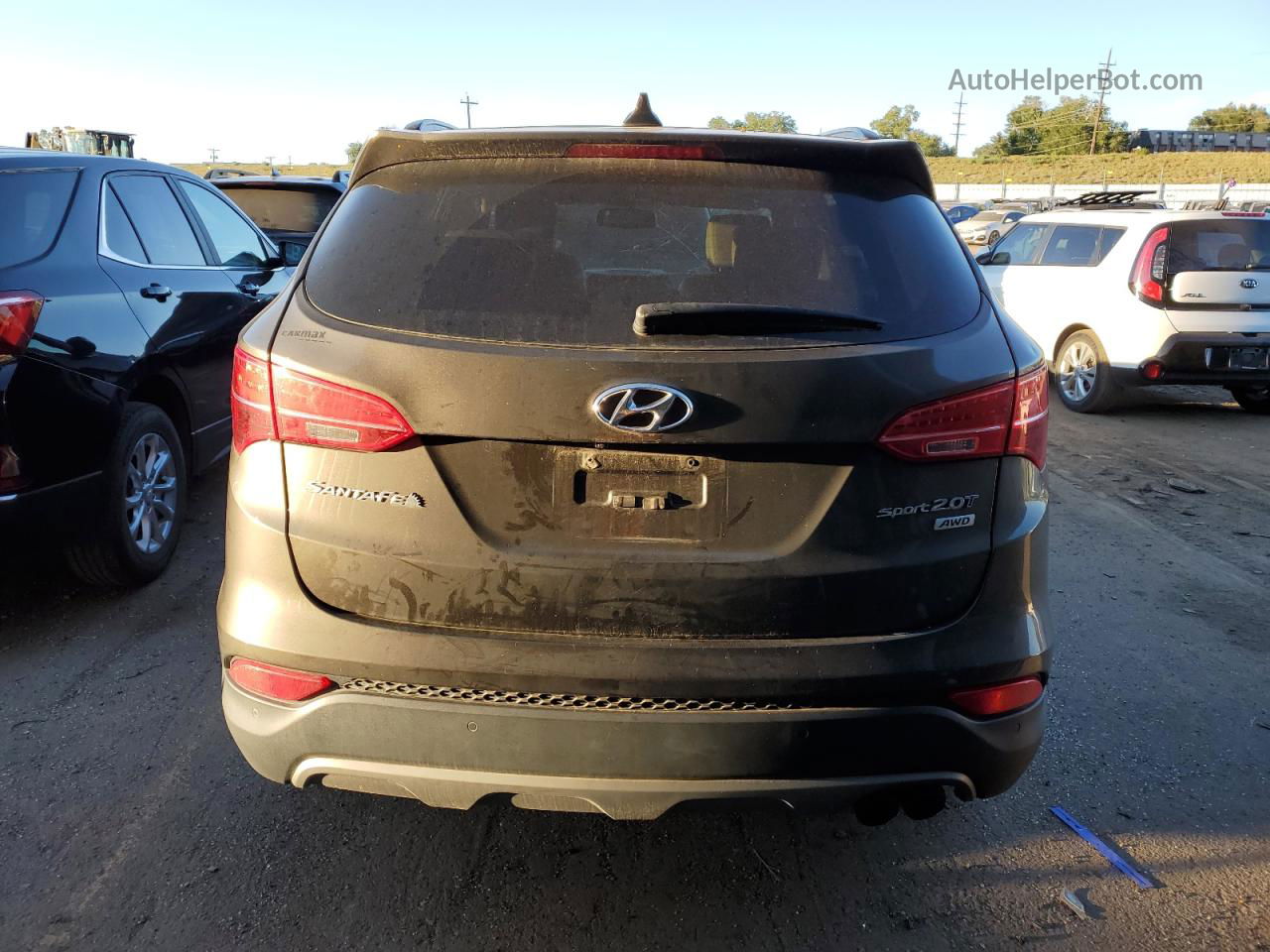 2014 Hyundai Santa Fe Sport  Gray vin: 5XYZWDLA8EG172070