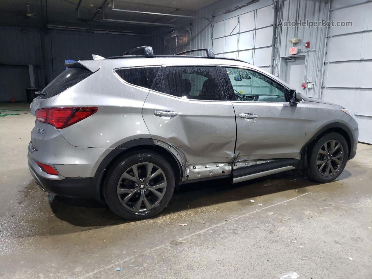 2018 Hyundai Santa Fe Sport  Серый vin: 5XYZWDLA8JG529256