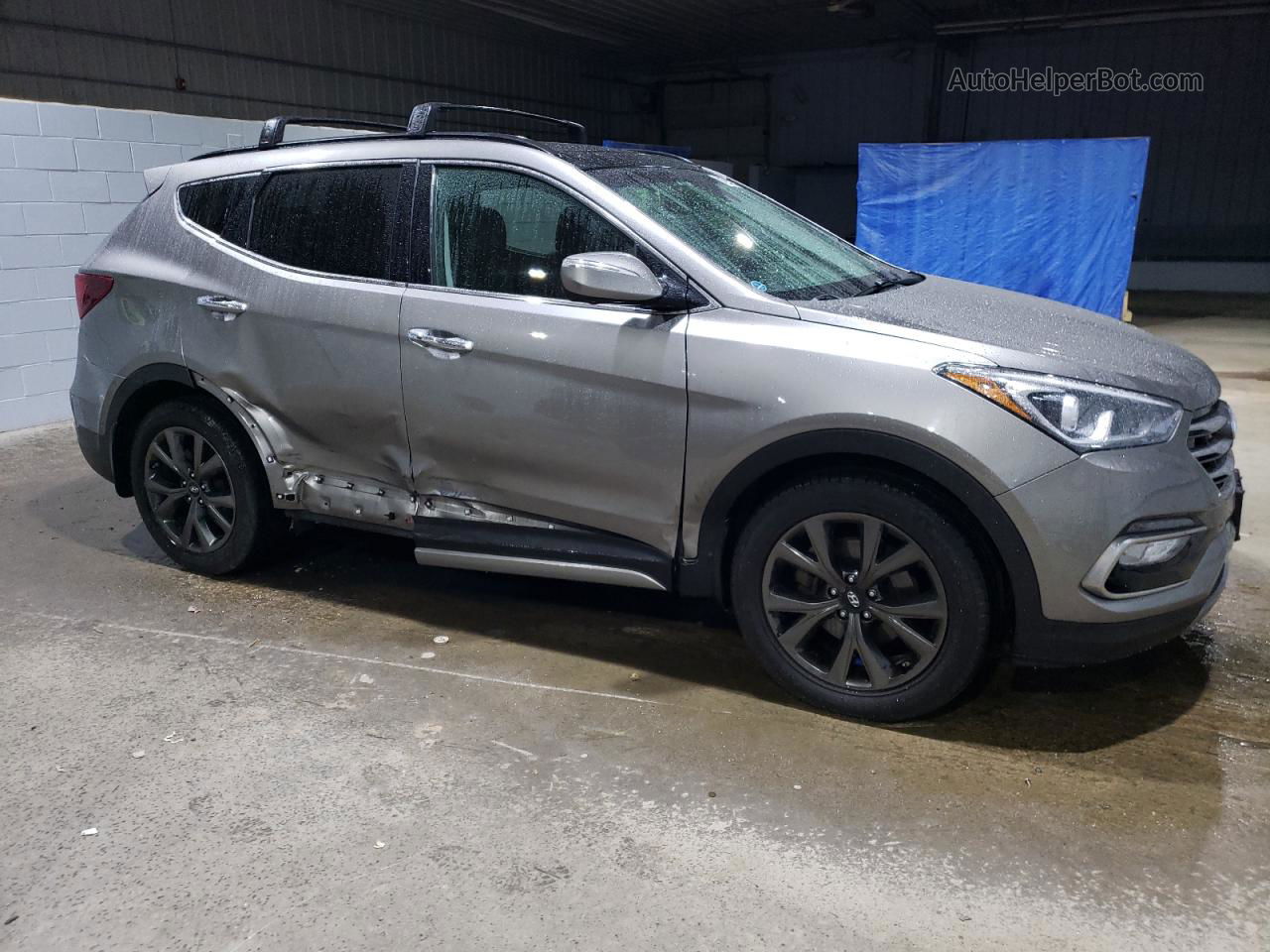 2018 Hyundai Santa Fe Sport  Gray vin: 5XYZWDLA8JG529256