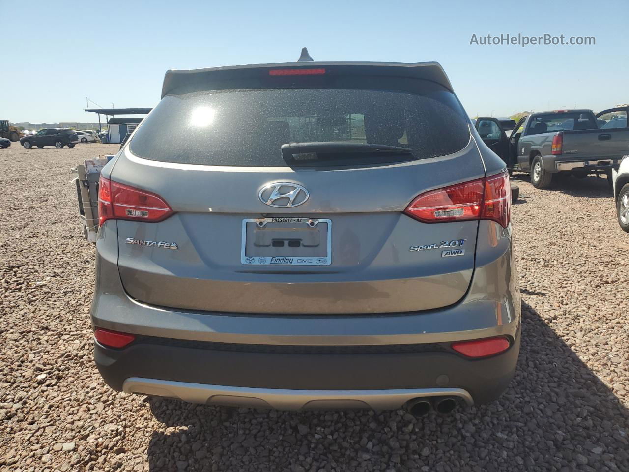 2013 Hyundai Santa Fe Sport  Gray vin: 5XYZWDLA9DG005716