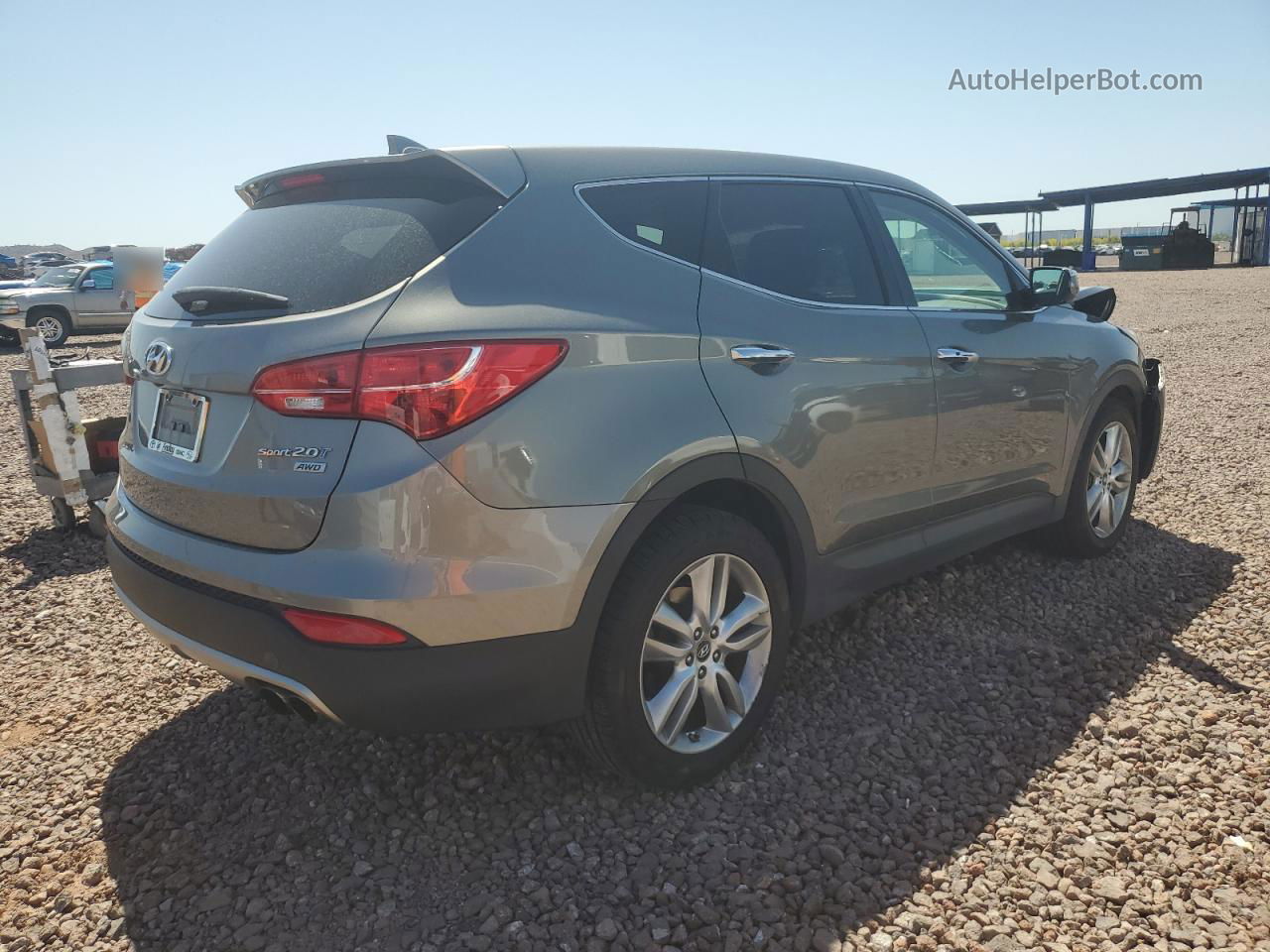 2013 Hyundai Santa Fe Sport  Gray vin: 5XYZWDLA9DG005716