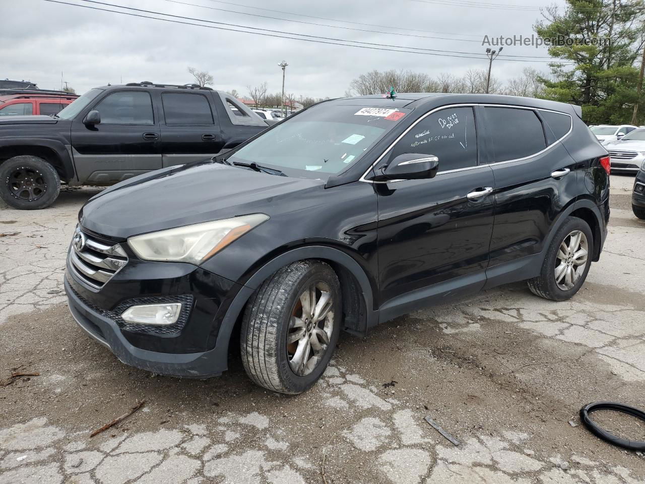 2013 Hyundai Santa Fe Sport  Черный vin: 5XYZWDLA9DG064586