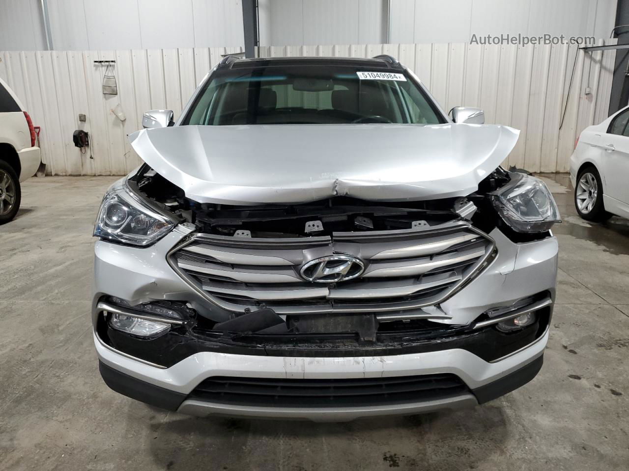 2018 Hyundai Santa Fe Sport  Silver vin: 5XYZWDLA9JG507296