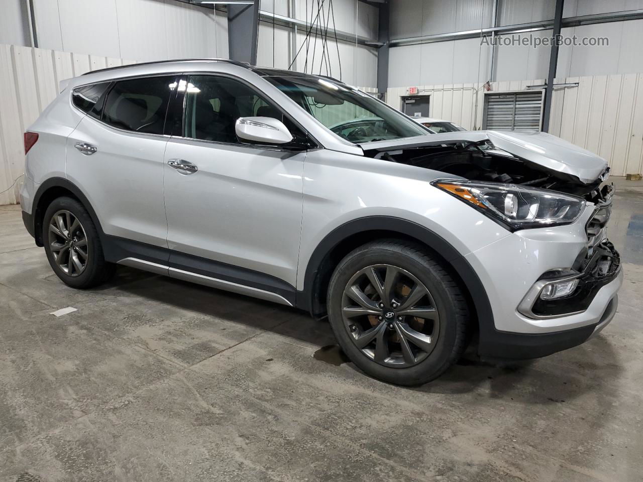 2018 Hyundai Santa Fe Sport  Silver vin: 5XYZWDLA9JG507296