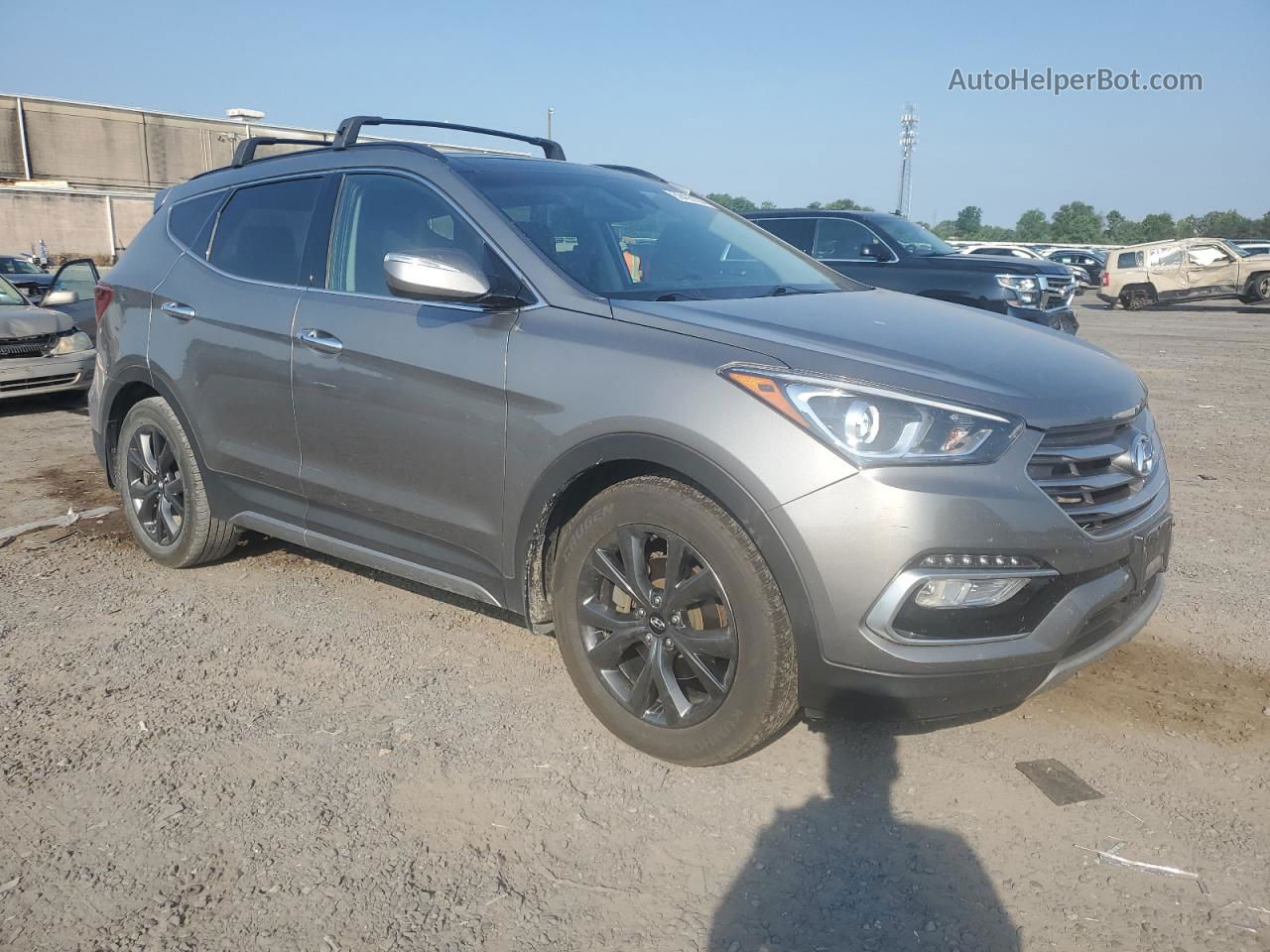 2018 Hyundai Santa Fe Sport  Gray vin: 5XYZWDLA9JG549712