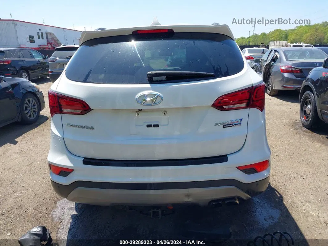 2018 Hyundai Santa Fe Sport 2.0t Ultimate Белый vin: 5XYZWDLAXJG518419