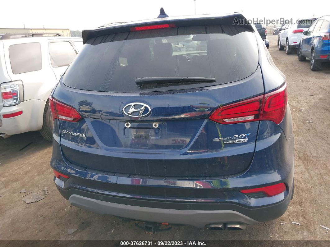 2018 Hyundai Santa Fe Sport 2.0t Ultimate Dark Blue vin: 5XYZWDLAXJG549931