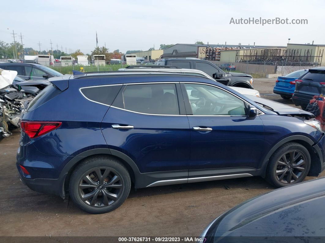 2018 Hyundai Santa Fe Sport 2.0t Ultimate Темно-синий vin: 5XYZWDLAXJG549931