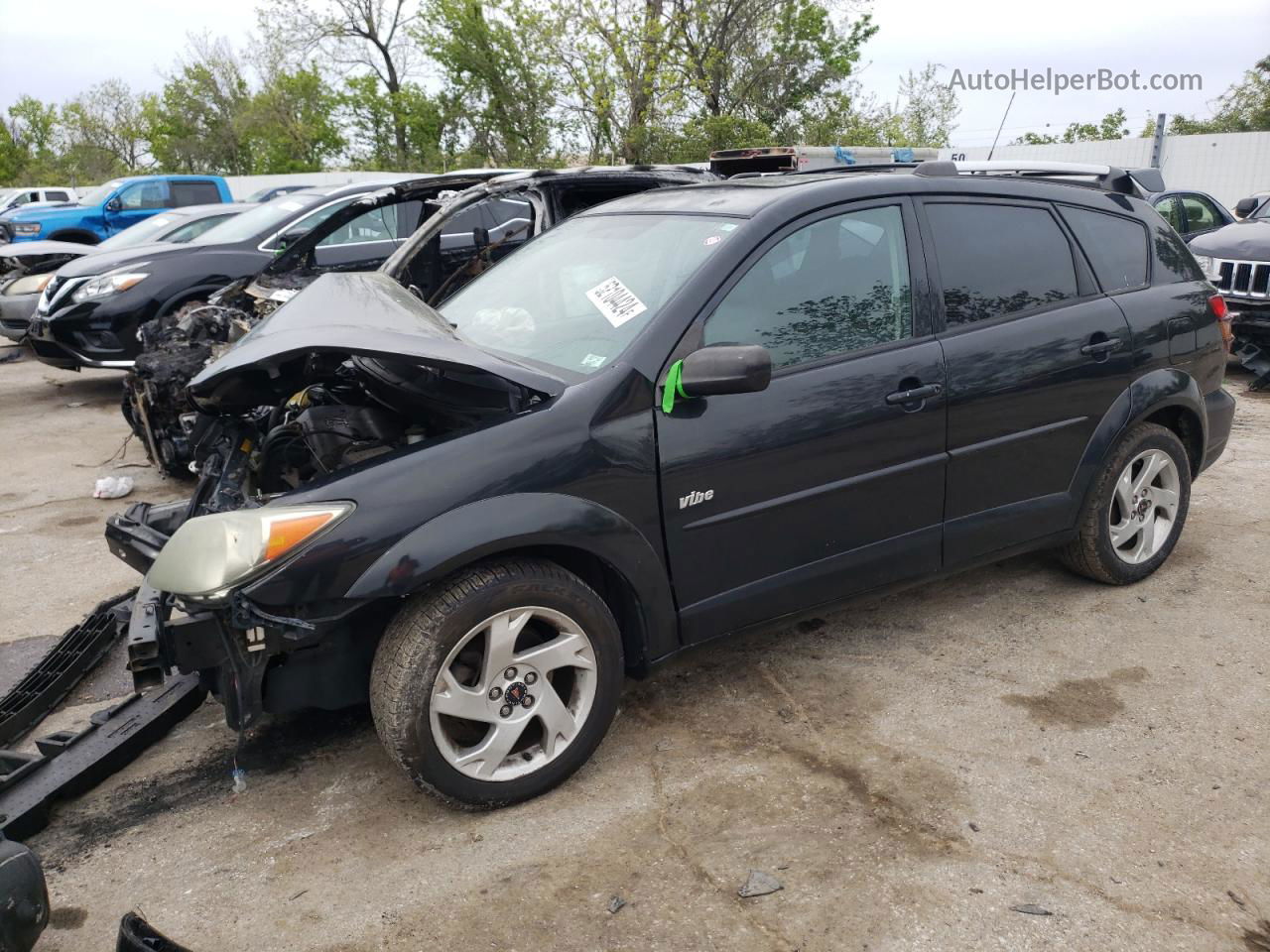 2004 Pontiac Vibe  Черный vin: 5Y2SL62804Z415892