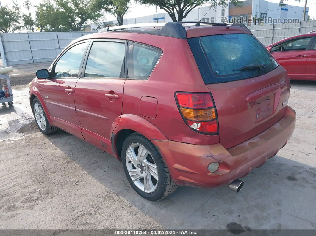 2004 Pontiac Vibe   Red vin: 5Y2SL62864Z444653