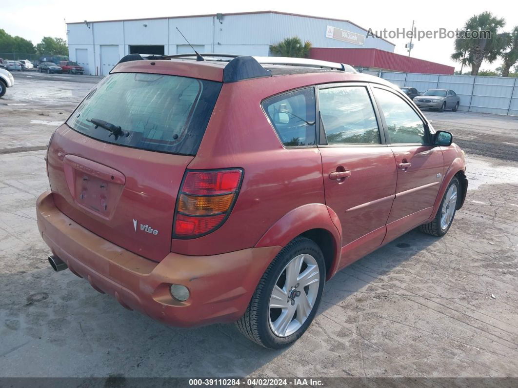 2004 Pontiac Vibe   Red vin: 5Y2SL62864Z444653