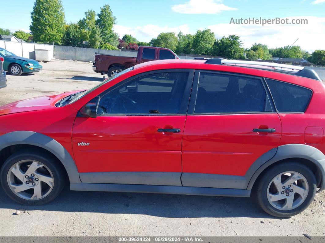 2004 Pontiac Vibe   Red vin: 5Y2SL62874Z413038